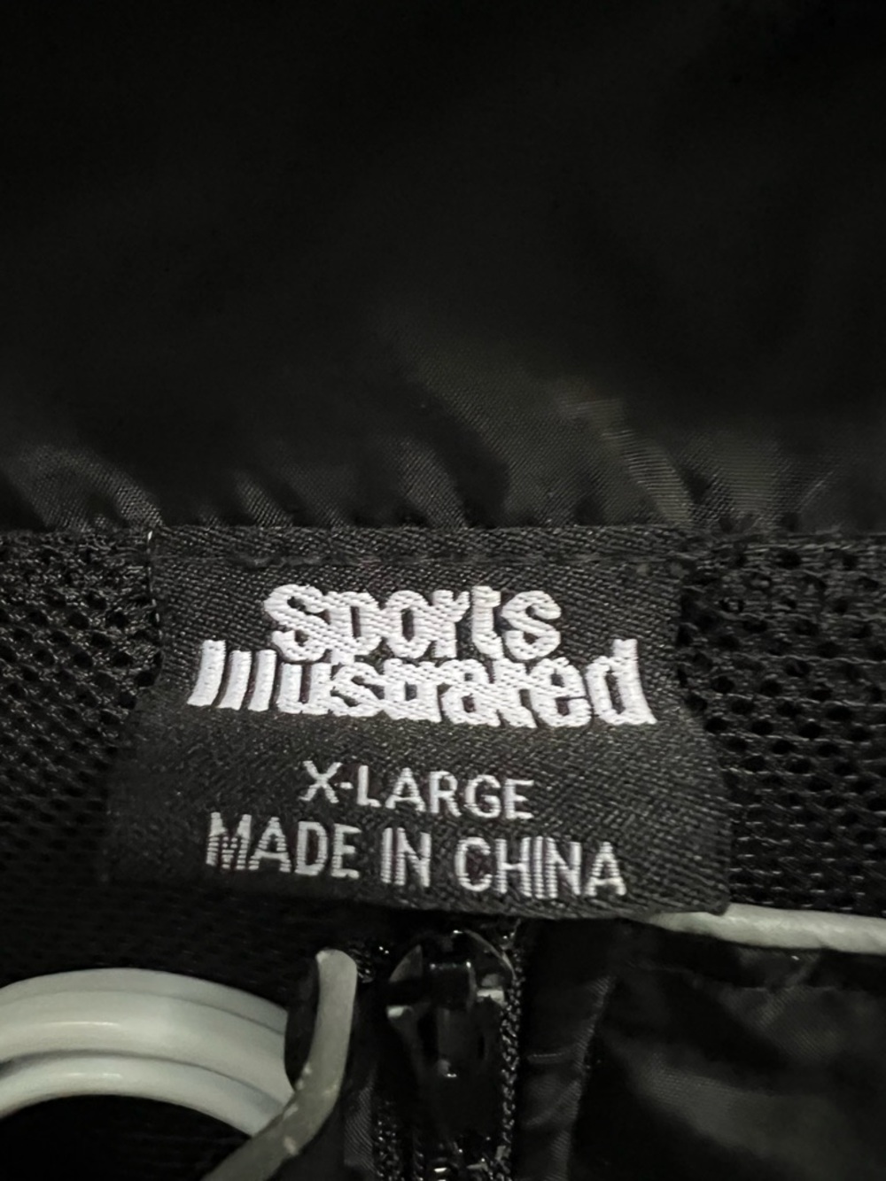 Sports Illustrated Swim Black Windbreaker with Red Logo - Picture 3 of 4
